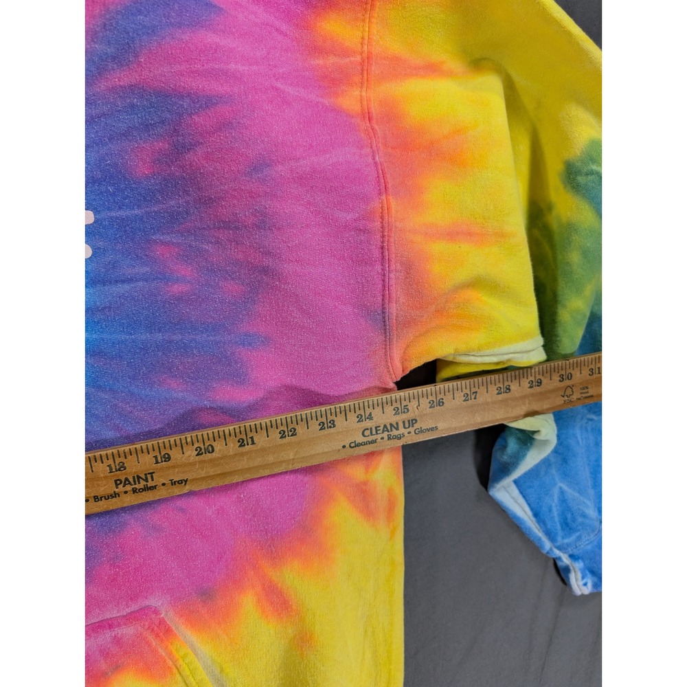 Gildan Heavy Blend Be Kind Tie Dye Zip Up Hoodie Sweatshirt Multicolor 2XL - Picture 7 of 8